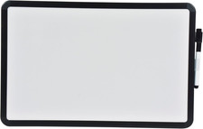 Scuola Smart Lavagna Cancellabile a Secco con Marcatore, Telaio Nero, 11 X 17 Pollici Lavagna smart price