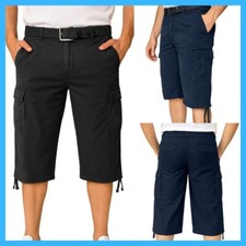 Pantaloni corti pinocchietto uomo cargo pantaloncini con tasconi capri 3/4 48 50 Capri Pantaloni Uomo price