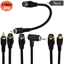 Adattatore da S Video a RCA Angolo Video Composito 4 Pin S-Video 4Pin Cavo Spina Composite Cavo price