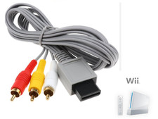 Nintendo Wii RCA Cavo AV video piombo composito per console giochi 6 piedi 1,8 m grigio Composite Cavo price
