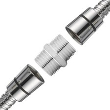 Adattatore connettore prolunga tubo doccia acciaio inox cromato 1/2 maschio a maschio Shower Hose price
