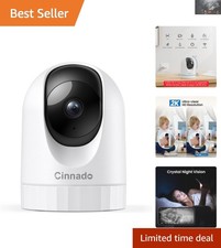 Elegante Telecamera Dome 2K - Movimento 360° e Visione Notturna per Monitoraggio Animali/Bambini Camera Night Light Bebè price