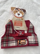 THE DOG WALKER COMPANY IMBRACATURA ROSSO PLAID FLANELLA CUCCIOLO/CANE MEDIO NUOVO CON ETICHETTE Walker Bebè price