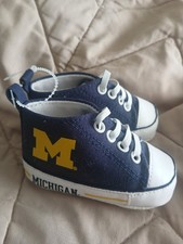 Baby Fanatics Pre Walker Hightops University of Michigan taglia 0-6M nuovo senza etichette Walker Bebè price