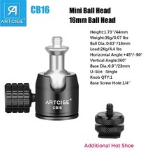 Mini 1/4" 360 Girevole Testa a Sfera Vite Treppiede DSLR Supporto Testa a Sfera per Fotocamera Tripod Heads price