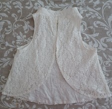 Camicia smanicata donna/ragazza. Taglia S. Colore bianco Camicia Ragazza price