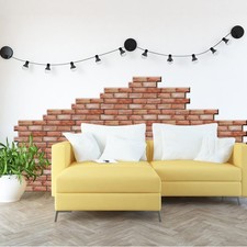 Carta da parati rimovibile impermeabile mattoni rossi 10 pezzi per cucina Wallpaper price