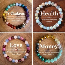 Natural Stone Bracelet For Crystal therapy 6mm Stone Bracciale Portafortuna Natural Stone Bracciali price