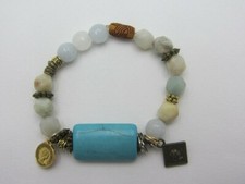 jade, Turquoise, tibetan beads natural stone Beads BRACELET  Natural Stone Bracciali price