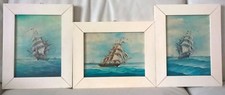 3 quadri dipinti a olio su tavola firmati,con cornice laccata,vintage paint Olio Paint price