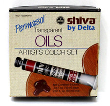Set pittura olio trasparente Shiva by Delta Permasol vintage (5 colori) Olio Paint price