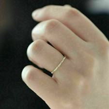 Anello Sottile Magro Cuore Zaffiro Bianco Minimalista Gioielli Matrimonio Misura5-10 Sapphire Anello price