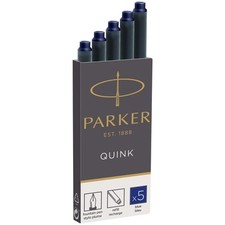 Quink Ricariche per Penne Stilografiche; Cartucce Lunghe; Inchiostro Blu; Confez Cartucce e inchiostro per penne price