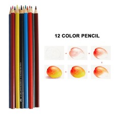Matite Colorate Legno 12 Colori Artista Pittura Olio Colore Matita per Scuola Colored Pencils price