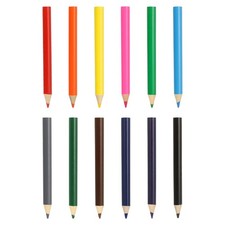 12 Pezzi Matite Colorate in Legno Matite Corte a Base di Olio, Multicolore Colored Pencils price
