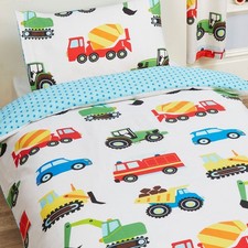 Copriletto Singolo Trucks E Trasporti Set Auto Trattori Escavatori Copriletto e set copriletto price