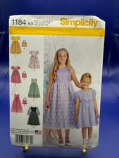 1184 Sottoveste Vestito Bambina UNCUT Semplicità Motivo Cucito Occasioni Speciali Petticoat price