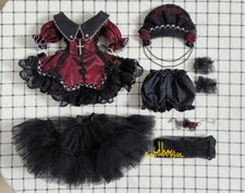 1/4MSD BJD vestiti bambola scollo a V vestito sottoveste fiori cofano collana rosa rossa Petticoat price