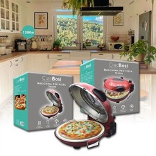 MACCHINA PER PIZZA ELETTRICO 1200WATT FORNETTO DOPPIO RISCALDAMENTO CASA TX-9569 Pizza Macchine price