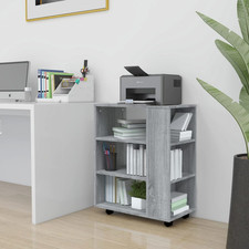 Mobile Portaoggetti Rotabile Grigio Sonoma 60x35x75cm Legno Ingegnerizzato 3 Ripiani Cucina Cabinet / Mobili price