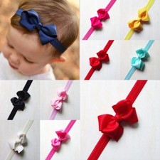 FASCIA PER CAPELLI NEONATA BAMBINA FASCIA ELASTICA SCINTILLANTE FIOCCO FIORE Hair Band Bebè price