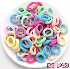 Elastici per capelli bambina palline piccole fasce morbide accessori senza strappi UK Hair Band Bebè price