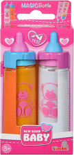 New Born Baby 105560011 - Set Di 2 Biberon Magici per Bambole, Con Contenuto Sco Decorativo Biberon price