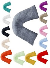 Federa cuscino Teddy pile a forma di V morbida accogliente copertura gravidanza supporto schiena e collo Safe Nanna Pillow Bebè price