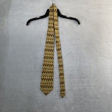 Cravatta uomo Bijoux Terner seta giallo check taglia unica design classico Bijoux Uomo price