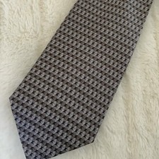 Cravatta uomo BIJOUX TERNER fatta a mano grigio blu stampa designer 100% seta 60” Bijoux Uomo price