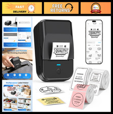 Etichettatrice termica portatile - stampante indirizzi Bluetooth con 3 nastri e modello Software indirizzi ed etichette price