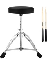 Trono Tamburo,Sgabelli Treppiede Altezza Regolabile,Portatile Pieghevole Imbottito con Tamburo 5A Folding Sgabello price