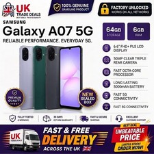 Samsung Galaxy A07 5G - 64 GB smartphone Android nero/verde sbloccato in fabbrica Telefoni cellulari outlet ed esposizione price
