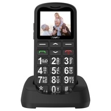 ukuu Telefono Cellulare Pulsante Grande per Anziani Facile da Usare Basic Nero Telefoni cellulari outlet ed esposizione price