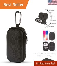Custodia rigida protettiva nera con doppia cerniera per lettori MP3 e accessori Accessori per Mp3 Player & Ipod price