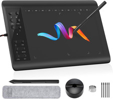 Tablet Grafica 10x6in Area Activa 8192 Livelli Penna Sin Batteria 12 Teclas Finestre Grafica Tablets price
