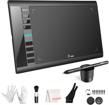 Tavoletta Grafico 10x6 Pulg 8 Teclas Lapiz Pasivo 8192 Niveles Dibujo Arte Negro Grafica Tablets price
