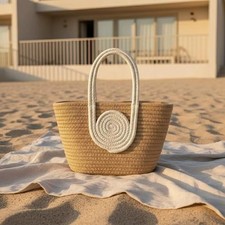 BORSA Coffa donna vimini mare grezza da decorare palma-Alta Qualità Borsa mare donna price