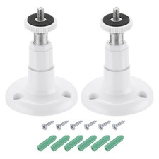 Supporto per telecamera di sicurezza da parete, 2 pezzi, 3.7", bianco, plastica Telecamera di Sicurezza Supporto price