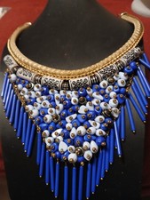 Collane di perline vintage 1970 made in India. Bellissimo pezzo fatto a mano per tutti... Pearl Collana price