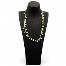 17" Natural Nacre Pearl Necklace – Iridescent Shell Gemstones – Certified Pearl Collana price