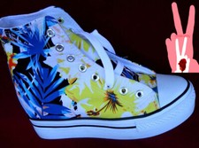 scarpe donna sneakers sportive zeppa interna 6 cm ginnastica tela platform VV Scarpe Platform price