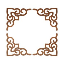 4 Pezzi Adesivi Murali a Specchio Cavo (Tan, 7,9 x 7,9") Sticker Specchio price