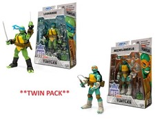 TMNT BST AXN Leonardo & Michelangelo 5" Action Figures Set Ninja Turtles All Subjects price