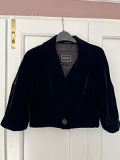 Giacca bolero Hobbs in velluto nero, taglia 10, ottime condizioni Bolero price