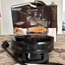 Piastra Waffle Wafer Waffel per 5 cialde belghe a scacchiera 1200 W Silver Crest Piastra per waffle price