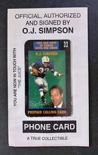 Scheda telefonica O.J. Simpson - SIGILLATA - Certificato di autenticità in busta Conference Telefonos price