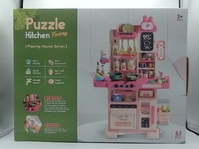 Eohemeral Bambini Finto Gioco Angolo Cucina Giocattolo con Luci,Suoni Ragazze Regalo Rosa Set Cucina Corner price