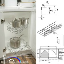 Hafele Set Giostra Armadio Cucina Mezzo Cerchio Unità Angolare Cestello Filo Cromato Set Cucina Corner price