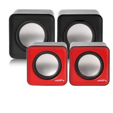 Compatto Mini Stereo PC Altoparlanti USB Coppia Casse Computer Portatile Nero Rosso Computer Altoparlanti price